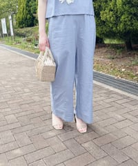 リネンタックセミワイドパンツ・全3色(￥9,790)