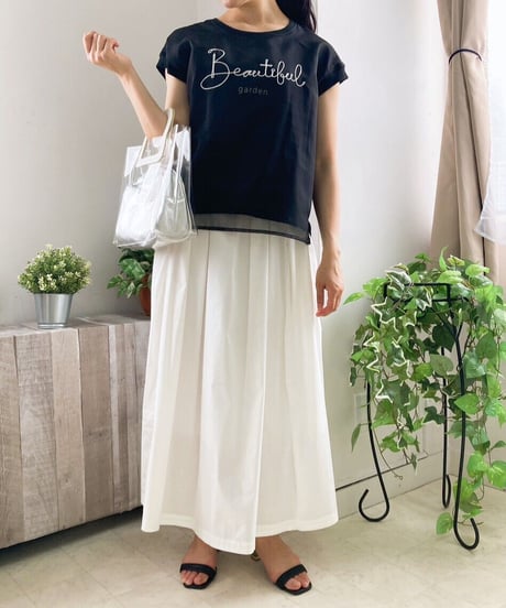 コットンギャザースカート・全5色　　　　　　　　　　（￥12,980）