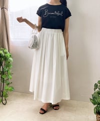 コットンギャザースカート・全5色　　　　　　　　　　（￥12,980）
