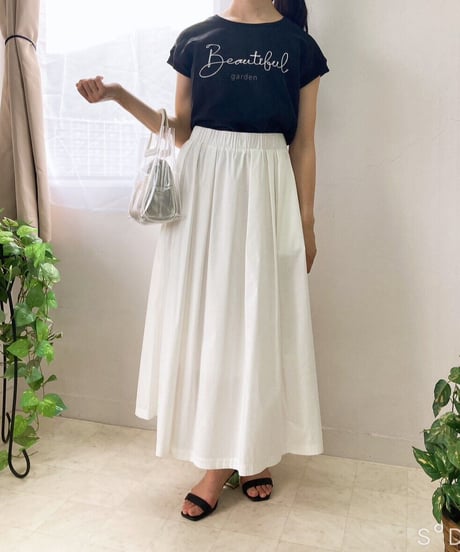 コットンギャザースカート・全5色　　　　　　　　　　（￥12,980）