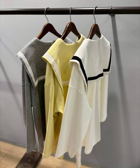 配色ラインセーラーカラーコート・全3色(￥11,880)