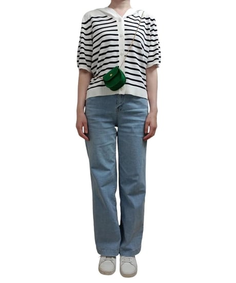 ハイウエストデニムパンツ・全３色(¥15,180)