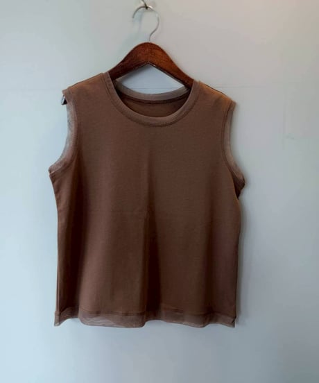 チュールタンクトップ・全3色(￥6,490)