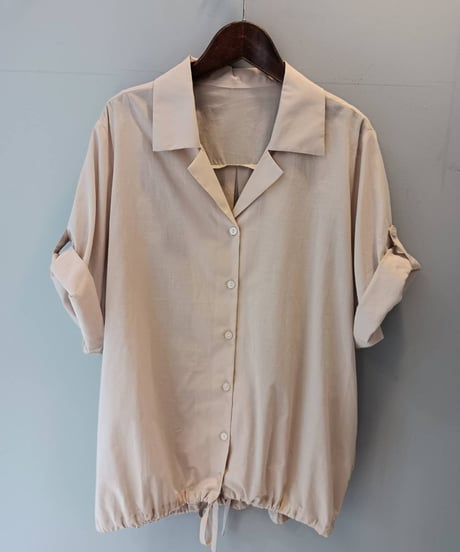 コットンオープンカラーシャツ・全3色(¥11,880)