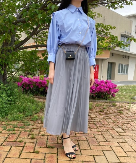 テープショルダーブラウス・全3色・24SS022　　　　　　　　　　　　　　　　　　　　　　　　　　　　（￥9,790）