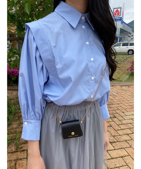テープショルダーブラウス・全3色・24SS022　　　　　　　　　　　　　　　　　　　　　　　　　　　　（￥9,790）