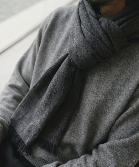 Wool cashmere stole