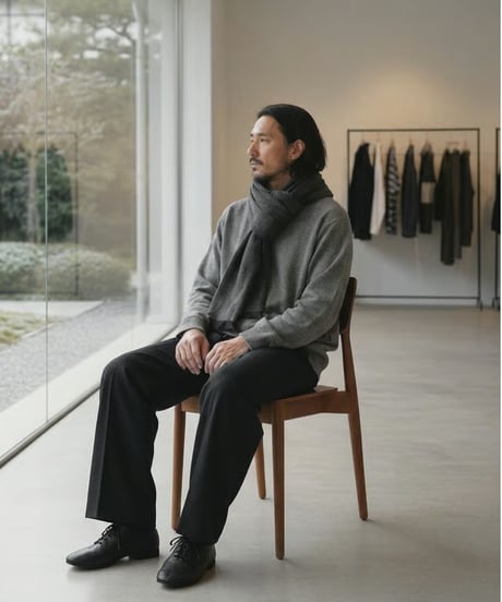 Wool cashmere stole