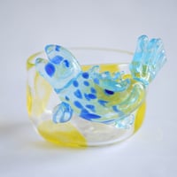 青いおさかなのボウル