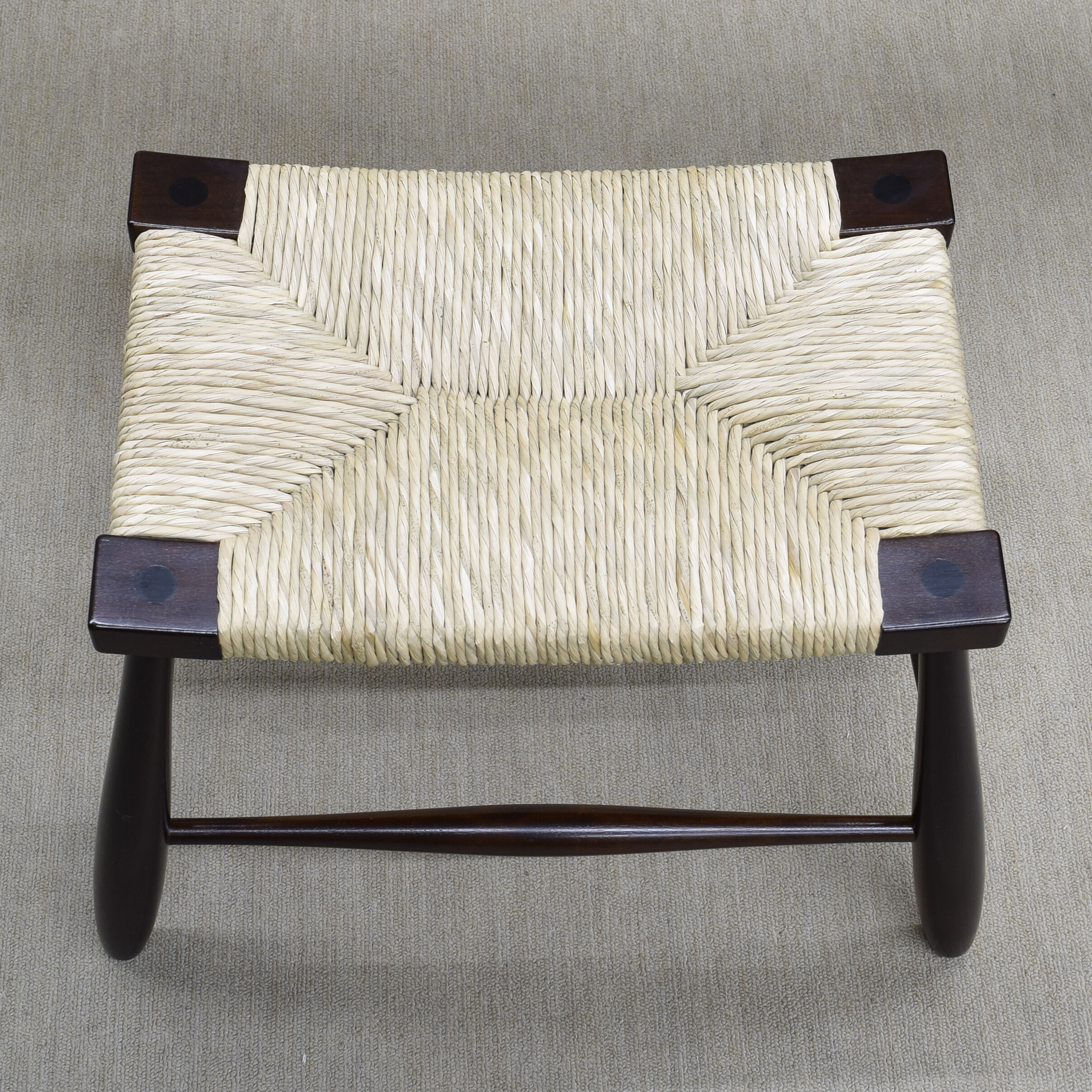 松本民芸家具 518型ラッシスツール Rush-seated stool N.518 | 花森