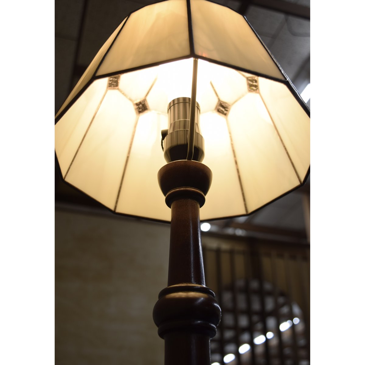 ステンドガラスの民藝ランプ stained-glass lamp | 花森家具 Online