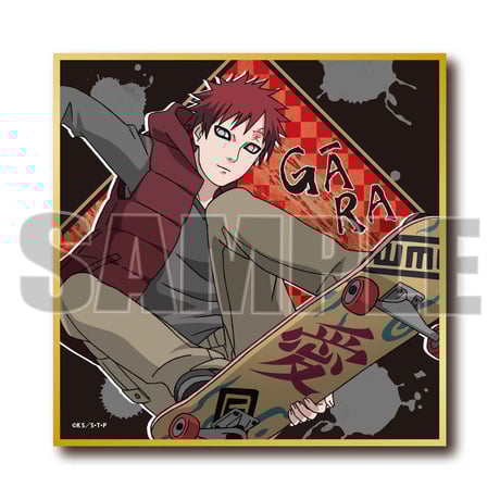 ミニ色紙 スケーターver. NARUTO-ナルト- 疾風伝/我愛羅