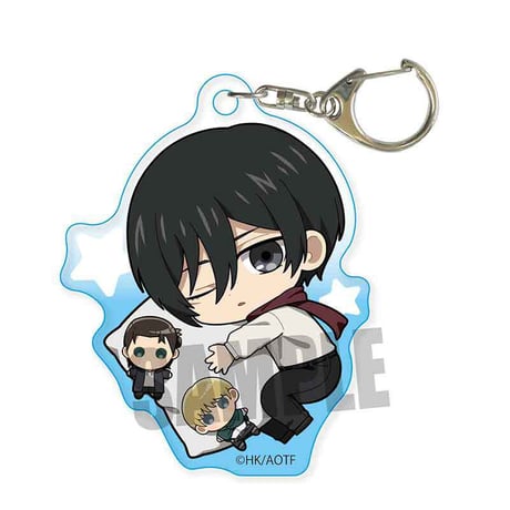 ぎゅぎゅっとアクリルキーホルダー 進撃の巨人/ミカサ・アッカーマン おやすみver.