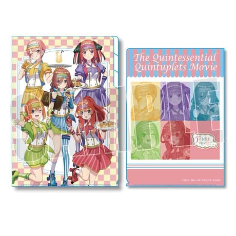 クリアファイル3ポケット 映画 五等分の花嫁/フルーツパーラーver.