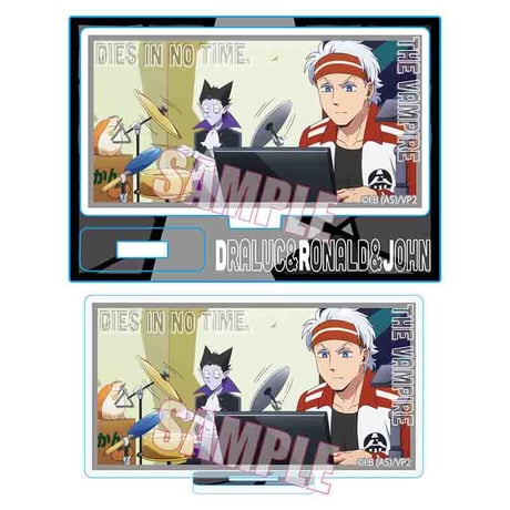 メモリーズミニスタンド 吸血鬼すぐ死ぬ２/ドラルク＆ロナルド＆ジョン(グレー)