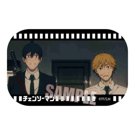 メモリーズスクエア缶バッジ チェンソーマン/デンジ&早川 アキA