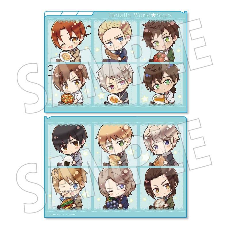 ぎゅぎゅっとクリアファイル3ポケット ヘタリア World☆Stars/B ぎゅぎゅっとクリアファイル3ポケット ヘタリア World☆Stars/B