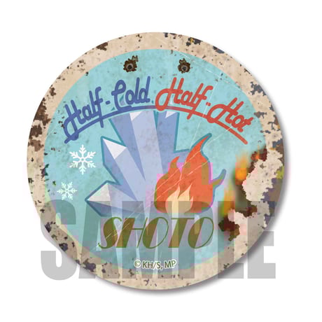 レトロ看板缶バッジ僕のヒーローアカデミア/轟 焦凍_CBLH-05