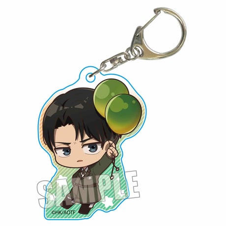 ぷかっしゅアクリルキーホルダー 進撃の巨人/リヴァイB(バルーンver.)