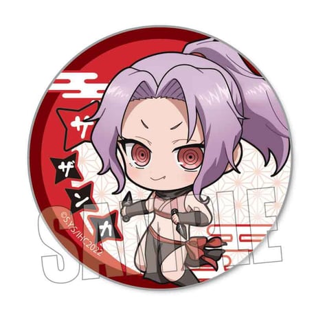 トレーディング缶バッジ くノ一ツバキの胸の内/ぷかっしゅ