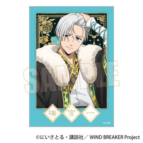 トレーディング箔押しブロマイド WIND BREAKER/玉座ver.