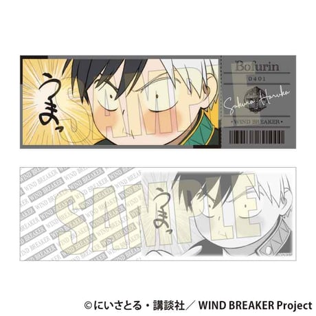 トレーディングチケット風カード WIND BREAKER