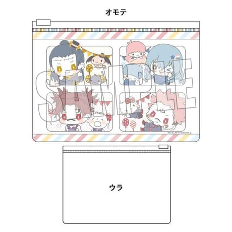 フラットポーチ 呪術廻戦 渋谷事変 × サンリオキャラクターズ/B
