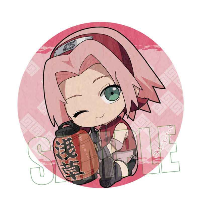 トレーディング和紙風缶バッジ NARUTO-ナルト- 疾風伝/ぎゅぎゅっと