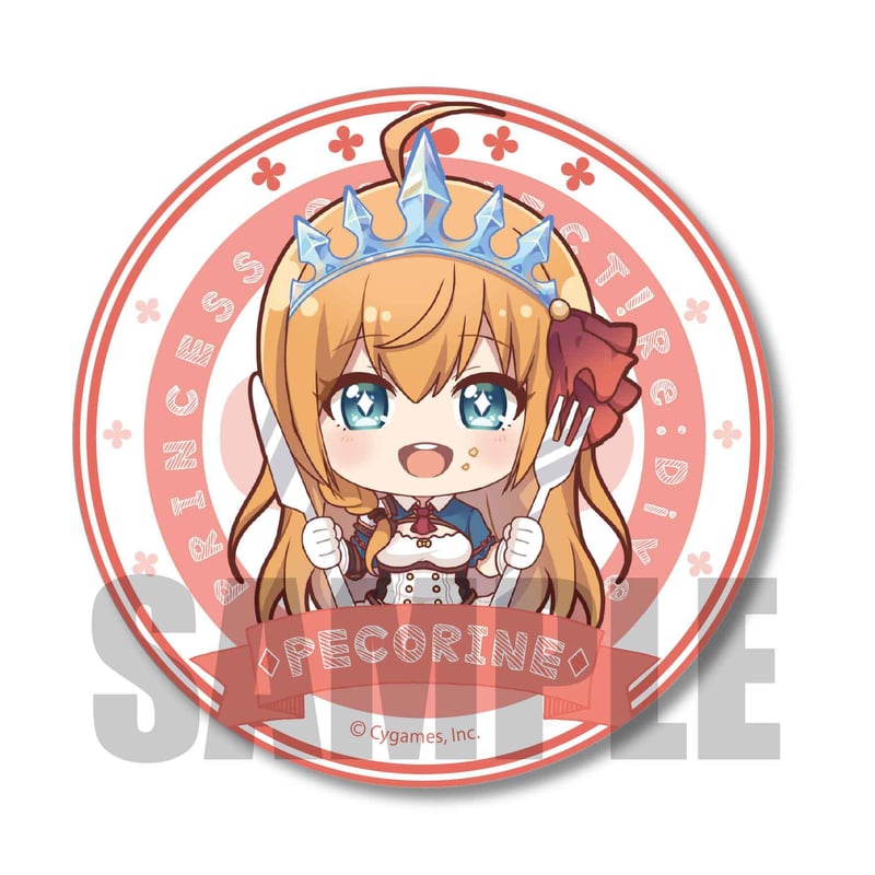 再販>ごちきゃら缶バッジプリンセスコネクト！Re:Dive/ペコリーヌ