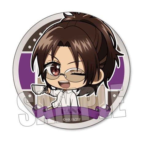 缶バッジ 進撃の巨人/ハンジ・ゾエ ティーブレイクver.