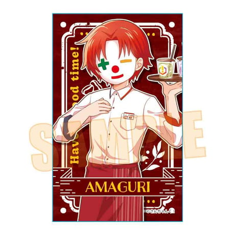 トレーディングステッカー さんちゃんく！/カフェ
