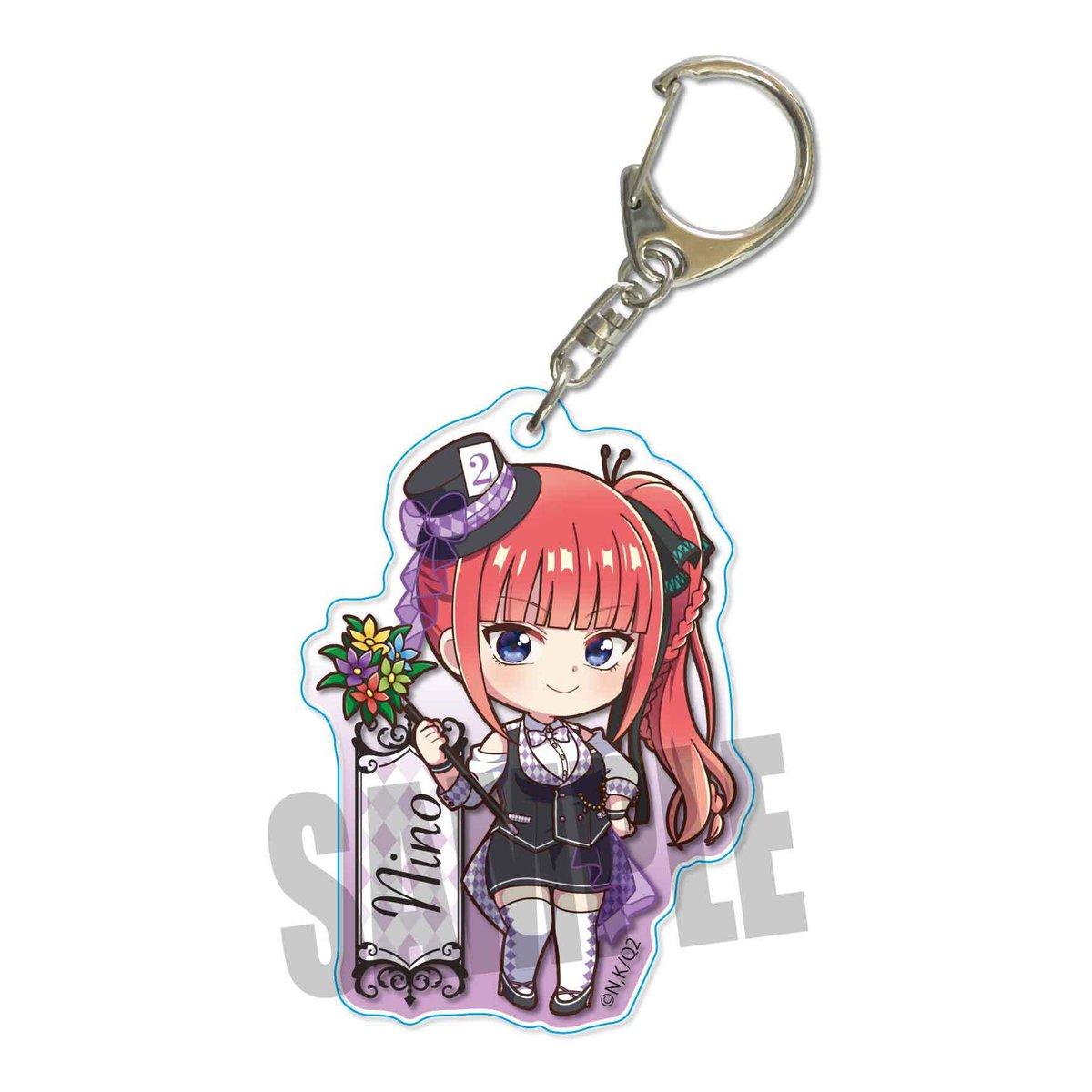 五等分の花嫁　缶バッジ　アクリルキーホルダー　中野二乃　49個 五等分の花嫁 中野二乃 缶バッジ スタンドミニアクリルキーホルダー