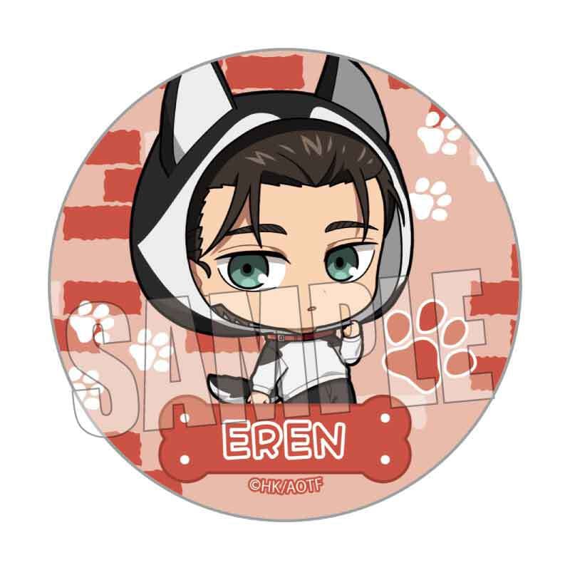 グリッター缶バッジ付き(エレン・イェーガー)】トレーディング缶バッジ