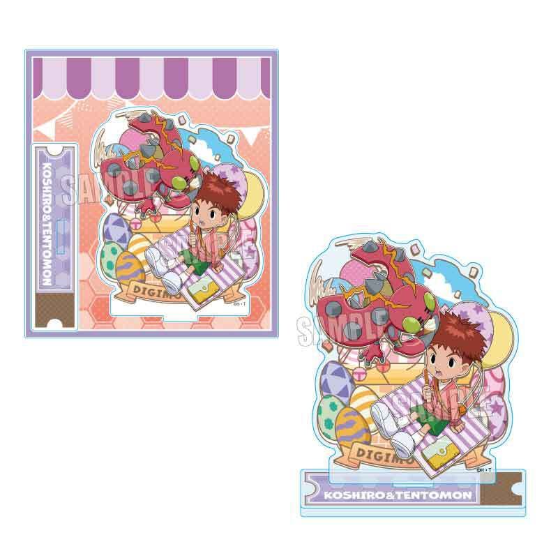 【デジモン】泉光子郎＆テントモン グラフアートショップ サーカス 缶バッジ デジモン】泉光子郎＆テントモン グラフアートショップ サーカス