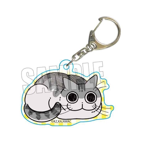 トレーディングアクリルキーホルダー 夜は猫といっしょ