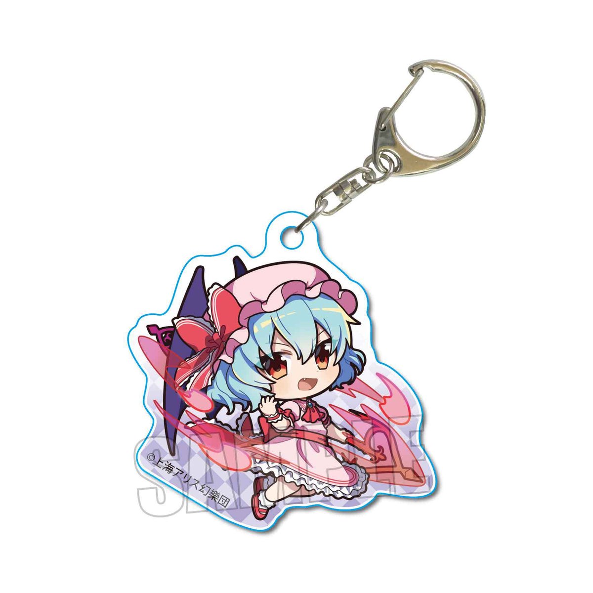 新品未使用　東方プロジェクト　グッズ　レミリア　缶バッチ　キーホルダー 東方project フランドール レミリア 缶バッジ キーホルダー