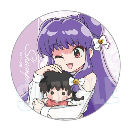 トレーディング缶バッジ らんま1/2 ぬいぐるみといっしょ