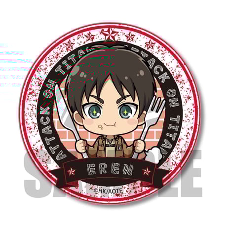 トレーディング缶バッジ 進撃の巨人/ごちきゃら