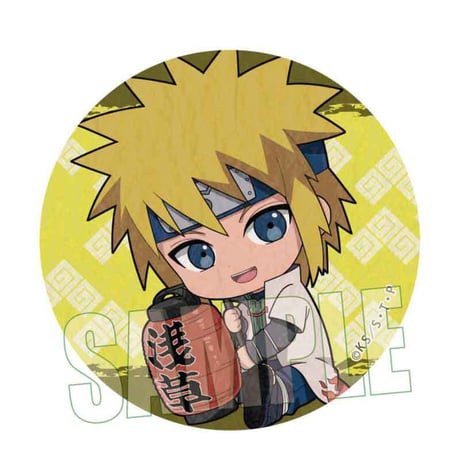 トレーディング和紙風缶バッジ NARUTO-ナルト- 疾風伝/ぎゅぎゅっと 浅草ver.