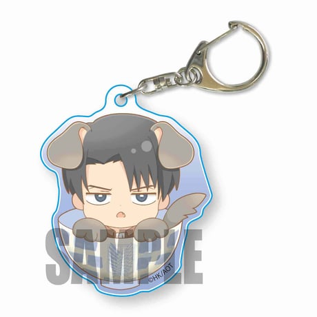 ＜再販＞わんこめしアクリルキーホルダー進撃の巨人 Season 3/リヴァイ_AKWS-04