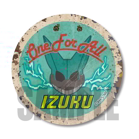 レトロ看板缶バッジ僕のヒーローアカデミア/緑谷 出久_CBLH-01