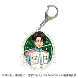 4点　進撃の巨人　テーマパークスタッフ風　ちょいデカ アクリルキーホルダー 4点 進撃の巨人 テーマパークスタッフ風 ちょいデカ アクリル