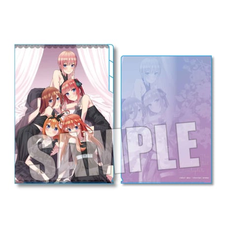 クリアファイル3ポケット 映画 五等分の花嫁/黒ドレス