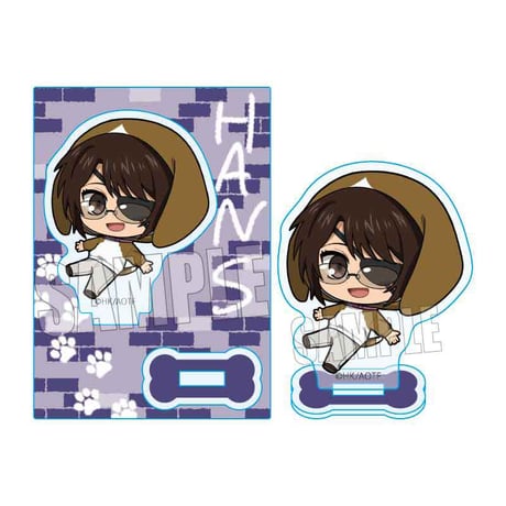 ミニスタンド 進撃の巨人/ハンジ・ゾエ 犬といっしょver.