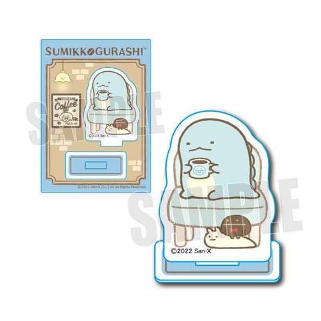 〈再販〉ミニスタンド すみっコぐらし/とかげ&にせつむり&まめマスター