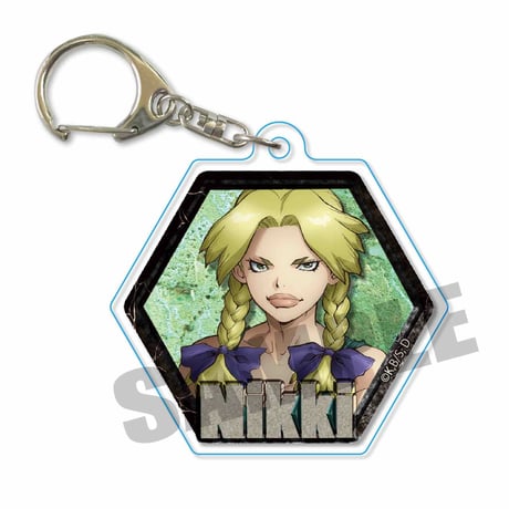 石板キーホルダー Ｄｒ．ＳＴＯＮＥ/ニッキー_AKBN-09