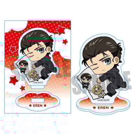 ぎゅぎゅっとミニスタンド 進撃の巨人/エレン・イェーガー(リヴァイ&ジーク) おやすみver.