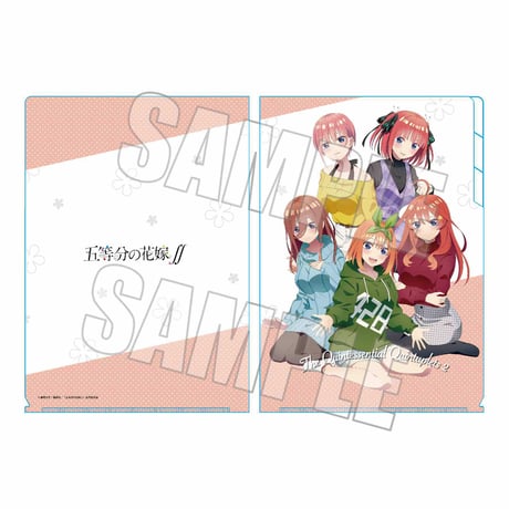 クリアファイル3ポケット 五等分の花嫁∬/集合A ひざまくらver.