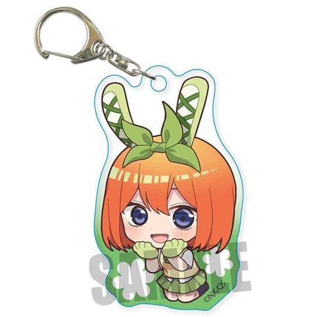 ぷかっしゅアクリルキーホルダー 五等分の花嫁∽/中野 四葉 うさみみver.