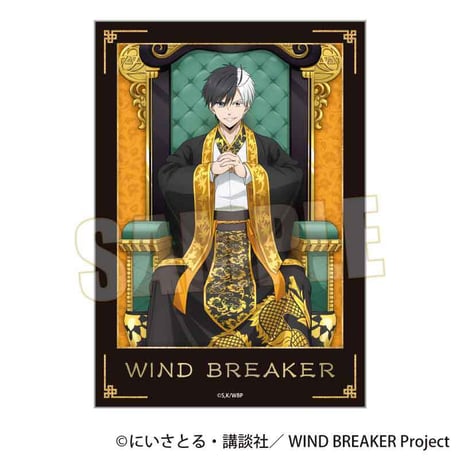 トレーディング箔押しブロマイド WIND BREAKER/玉座ver.